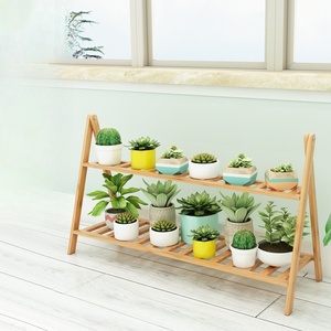Vườn Nguồn Hiện Đại Hai Lớp Tre Hình Thang Hoa Nồi Đứng-Hiển Thị Đứng - Product Image 4