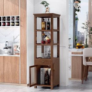 Living room sofa side <b>cabinet</b>, <b>small</b> coffee table, corner <b>cabinet</b>, <b>small</b> square table, non-solid wood low <b>cabinet</b>, narrow - Product Image 2