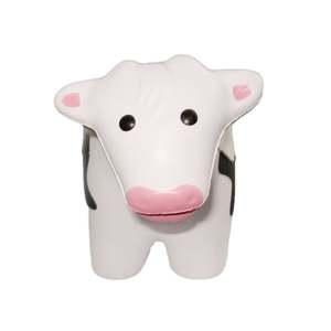 Jouet promotionnel de balle anti-stress de vache en PU avec impression de logo sur mesure pour les 14 ans et plus - Product Image 5