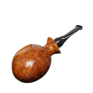 Muxiang Handmade Briarwood Pipe Bent Type 3mm Filter Tobacco Pipe For Men - Product Image 5