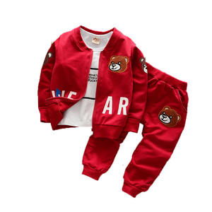 Ensemble de 3 pièces pour enfants, t-shirt, manteau, sweat-shirt, vêtements pour bébés garçons et filles, nouvelle collection automne - Product Image 1