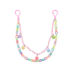 โซ่คล้องกางเกงอะคริลิคสีสันสดใส โซ่คาดเอวสองชั้นสีลูกกวาด สำหรับผู้หญิง ใช้ได้ทุกวัน เป็นเครื่องประดับ - Product Image 5