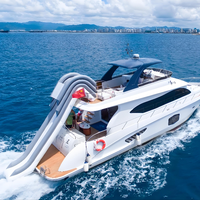 Toboggan gonflable géant pour bateau gonflable Toboggan pour bateau ponton Toboggan Sea Party Water Park Equitment for Yacht Boat