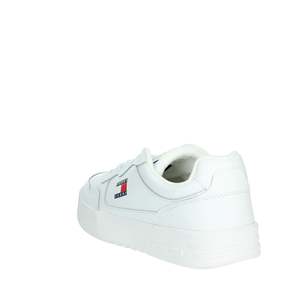 Sneakers Tommy Hilfiger pour homme, cuir blanc, basses, chaussures décontractées - Product Image 2