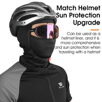 Cagoule respirante et douce WEST BIKING avec protection solaire et cache-cou pour le cyclisme sous le casque et la moto