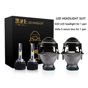 High Quality Hella-5 Bi LED Xenon <b>Projector</b> Lens 45W 4600LM 6000K+3000K Fog <b>Light</b> Car Accessories Headlight Bulb Vehicle Lamp - Product Image 3