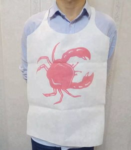 Grosir Celemek Non Woven Sekali Pakai Celemek Dewasa Restoran Bib Tamu dengan Permukaan Tahan Minyak - Product Image 3