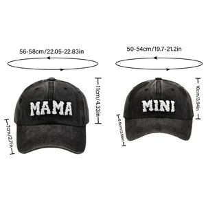 New Cotton 6-Panel Embroidered Letter MAMA MINI Parent-<strong>child</strong> <strong>Baseball</strong> <strong>Cap</strong> for Mother's Day and <strong>Children's</strong> Day - Product Image 4