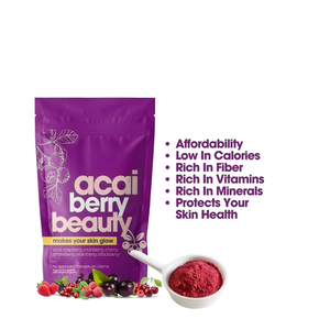 Polvere di Frutta Acai e Mirtillo Rosso <span class=keywords><strong>per</strong></span> Bevande Bellezza e Tè Salutare, Antiossidante Naturale, Detox, Superfood Pronto da Consumare - Vendita Calda Direttamente dalla Fabbrica - Product Image 4