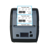 Impresora térmica USB portátil de 80mm para impresión de códigos de barras y recibos Impresora de etiquetas de 3 pulgadas