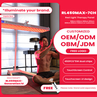 Ideatherapy RL450MAX-7CH, panneau de luminothérapie infrarouge à 7 longueurs d'onde, écran tactile, application personnalisée, luminothérapie rouge pour usage domestique