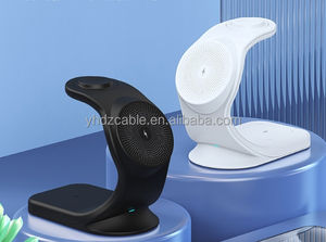 Montre intelligente de bureau <span class=keywords><strong>3</strong></span> en 1 standard magnétique 15W charge rapide support de téléphone portable chargeur magnétique sans fil - Product Image 2