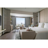 Ensemble de meubles de chambre d'hôtel de luxe moderne SHIYI, fabricant de suites d'hôtellerie personnalisées, table de chevet et fauteuil lounge