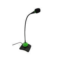 Microphone à condensateur filaire à col de cygne pour conférence, avec prise jack 3,5 mm, idéal pour les podiums de conférence, le streaming en direct et les discours