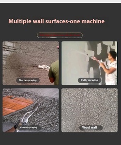 Machine de pompe à mortier humide à haute pression pour la protection des pentes de pulvérisation de mur de jointoiement de béton avec moteur PLC de moteur de noyau - Product Image 5