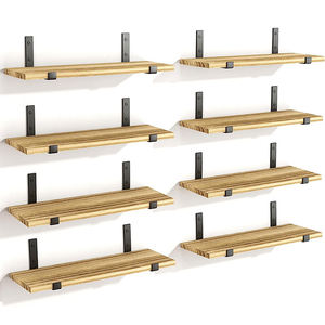 Decoración para el hogar, sala de estar, estante colgante montado en la pared, estantes de pared flotantes de madera - Product Image 2