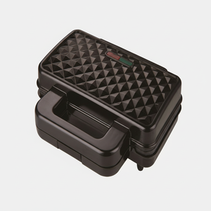 2021 mejor venta negro automático desayuno sandwichera personalizado diamante acabado placa OEM envoltura hogar cocina electrodoméstico - Product Image 1