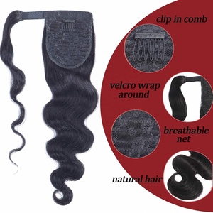 Extensions de cheveux humains brésiliens Remy longs et bouclés pour femmes noires, queue de cheval à micro-liens, sans nœuds, sans perte de cheveux - Product Image 3