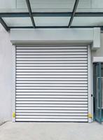Porte à enroulement en alliage d'aluminium sur mesure, coupe-vent et insonorisée