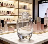 Flacon diffuseur de parfum de luxe 35 ml avec pompe à lotion, pour parfum, vernis à ongles, huiles essentielles, conteneur cosmétique en verre, applicable