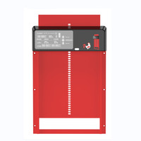Porte de poulailler automatique à énergie solaire, en acier et aluminium, état neuf ou d'occasion, pour usage agricole, domestique ou industriel.