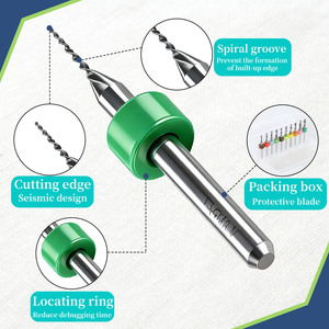 ชุดดอกสว่านเจาะรูแบบหัวจม JIETIAN <span class=keywords><strong>Chiko</strong></span> 30 ชิ้น  ทำจากทังสเตนคาร์ไบด์  พร้อมรหัสสี  ขนาด 0.1-3.0 มม.  ผิวเคลือบออกไซด์สีดำ  สำหรับงานเจาะ PCB ความแม่นยำสูง - Product Image 3