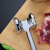 Attendrisseur de viande double face solide marteau cuisine ménage outil de martèlement de viande en métal avec desserrage de steak