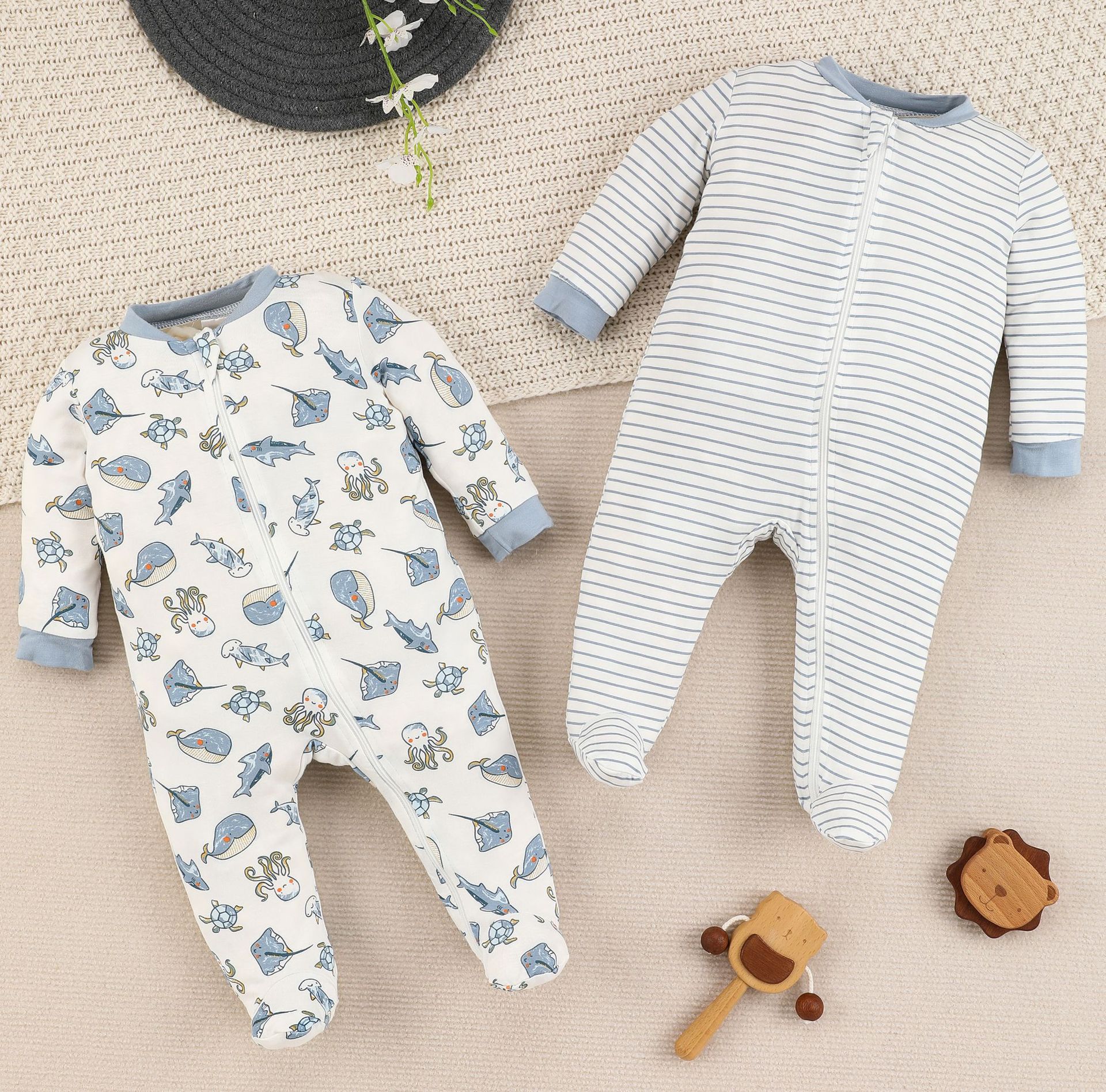 Marine animals + stripes