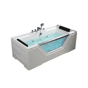 Hot Selling Acryl Rechteckige Innen badewanne Whirlpool Weiße Massage Badewanne Hotel Luxus bad Freistehende Hydro massage - Product Image 2