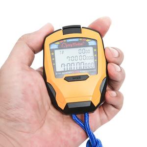 Cronómetro Deportivo Digital LCD Profesional a Prueba de Agua con Memoria de 100 Vueltas, Temporizador de Carrera de 1/1000s, Cordón y 3 Líneas de Visualización - Product Image 3