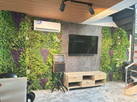 Mur de plantes artificielles en plastique UV Verdure Faux buis Tapis de jardin Clôture Faux fond vert Décoration de haie de buis