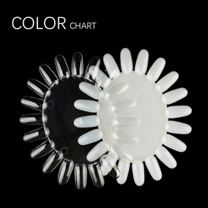 20 échantillons ovales de vernis gel transparent naturel pour présentoir de couleurs d'ongles, idéaux pour les salons de manucure - Product Image 2