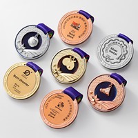 Médaille en métal haut de gamme personnalisée pour champions, impression par transfert thermique, Chine, basketball, football, badminton, jeux sportifs