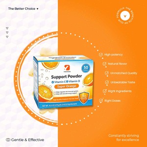Poudre de Vitamine C et Vitamine D Super Orange Antioxydante pour Adultes, avec Protéines et Calcium pour Femmes d'<span class=keywords><strong>Âge</strong></span> <span class=keywords><strong>Moyen</strong></span> – Prise <span class=keywords><strong>en</strong></span> Charge OEM - Product Image 6