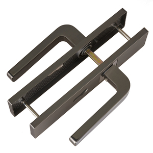Juego <span class=keywords><strong>de</strong></span> Manijas <span class=keywords><strong>de</strong></span> Puerta <span class=keywords><strong>de</strong></span> Aleación <span class=keywords><strong>de</strong></span> Zinc Gris Cromado <span class=keywords><strong>de</strong></span> Alta Calidad, Cerradura Moderna para Entrada Principal Interior, Poignée <span class=keywords><strong>de</strong></span> Porte - Product Image 6