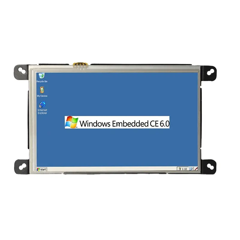 7 "산업용 임베디드 올인원 오픈 프레임 패널 PC WinCE 6.0 리눅스 LAN 포트 RJ45, RS232 W759