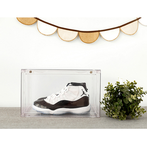 Venta al por mayor de almacenamiento de caja de zapatos de acrílico transparente para hombres | Caja organizadora de zapatos apilable caja de exhibición transparente para <span class=keywords><strong>tienda</strong></span> de armario - Product Image 2