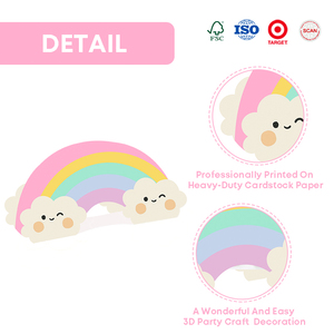Ornements 3D <span class=keywords><strong>arc</strong></span>-<span class=keywords><strong>en</strong></span>-<span class=keywords><strong>ciel</strong></span> <span class=keywords><strong>pastel</strong></span> Xieli pour la décoration d'événements sur le <span class=keywords><strong>thème</strong></span> de l'<span class=keywords><strong>arc</strong></span>-<span class=keywords><strong>en</strong></span>-<span class=keywords><strong>ciel</strong></span> - Product Image 4