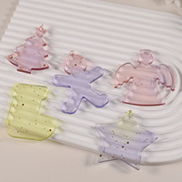 CARATTE Chaussettes De Noël Cloches Bonhommes De Neige Arbre Forme Mixte Résine Moules De Coulée DIY Noël Moule En Silicone Pour Pendentif