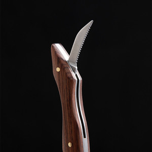 Tire-bouchon manuel en acier inoxydable avec manche en bois de rose, coffret cadeau noir, <span class=keywords><strong>ouvre</strong></span>-bouteille à double charnière <span class=keywords><strong>professionnel</strong></span> - Product Image 4