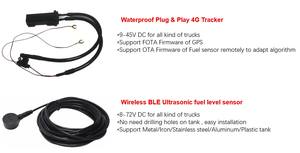 4G LTE GPSトラッカー用超音波燃料レベルセンサーを含むリモートトラック燃料消費監視システム - Product Image 4