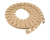 Type rond coin d'emballage de papier et de carton d'emballage de protection de bord de meubles
