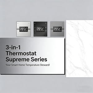 新しいセントラルホームエアコン三合一Zigbee UIOTインテリジェント温度コントローラースマートホーム製品ノブ調整 - Product Image 2