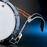 Factory Direct Marching Bass Drum 24 Inch Wood Shell with Carrier and Drum Sticks for School Band Wholesale