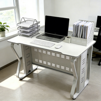 Bureau d'ordinateur d'arcade élégant Yuantu pour la maison, avec rangement, surface en MDF durable, pour chambre et bureau à domicile, idéal pour le gaming