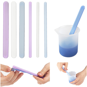 Varillas de Silicona para Mezclar Resina, Palitos de Silicona para Helados, Espátula de Silicona para Mezclar Resina, Cera, Pintura, Epoxi, Manualidades - Product Image 1