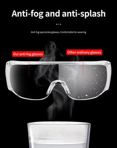 Gafas de Seguridad de Alta Definición, Antiarañazos, Antisalpicaduras, Resistentes al Viento, Montura de PC, Lentes de Protección Ocular - Product Image 5