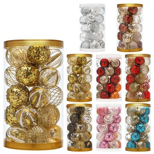 ลูกบอลประดับต้นคริสต์มาสแบบใสกันแตก ขนาด 5 ซม. สีทองวิบวับ จำนวน 25 ชิ้น สำหรับตกแต่งต้นคริสต์มาส - Product Image 3