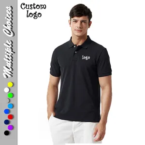 Индивидуализированная рубашка-поло на заказ, Высококачественная Мужская футболка-поло с вышивкой или логотипом на заказ, фабричная футболка-поло, футболка-поло, оптовая продажа