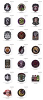 Patch décoratif brodé style punk Halloween, citrouille, fantôme, chauve-souris, pour chapeaux et vêtements